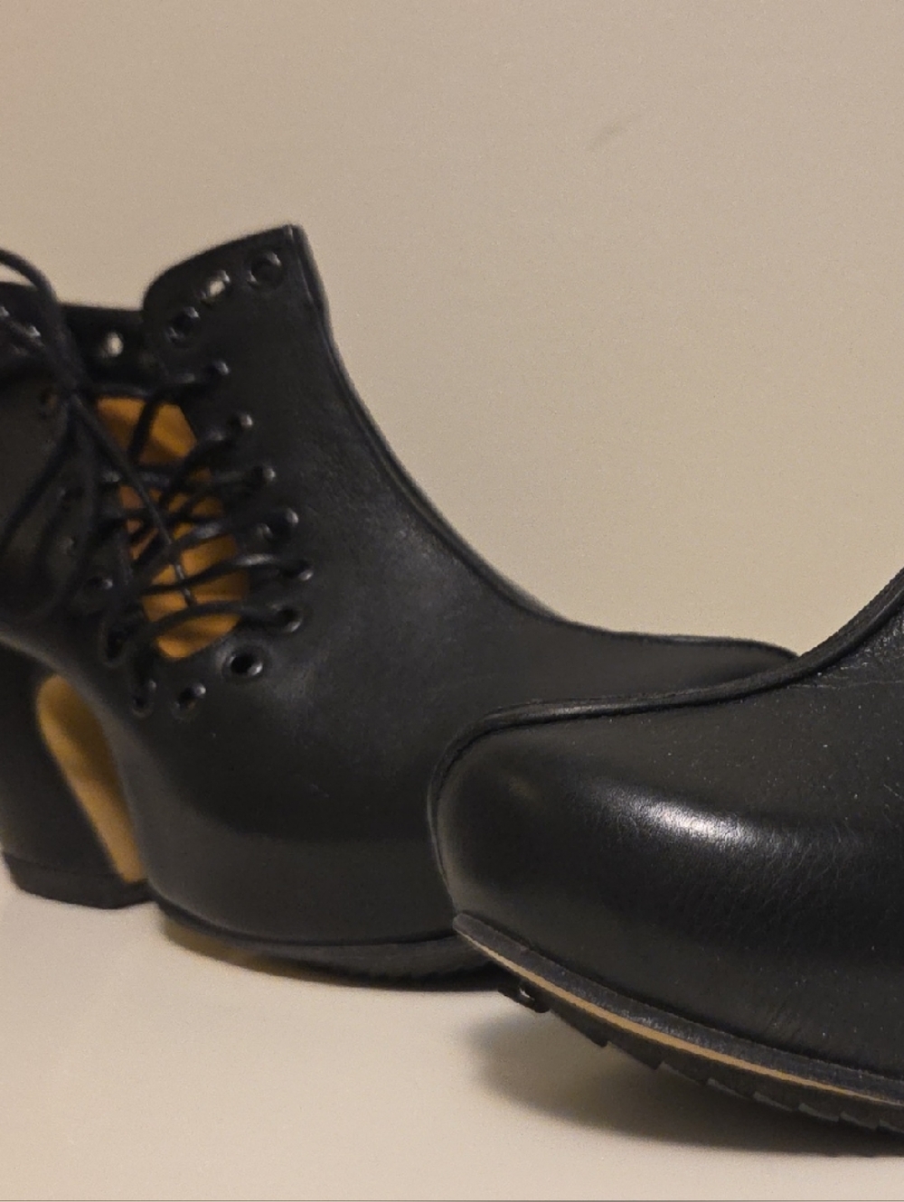 Fluevog Leather Lace-Up Platform Oxfords - Like NEW - Picture 3 of 9